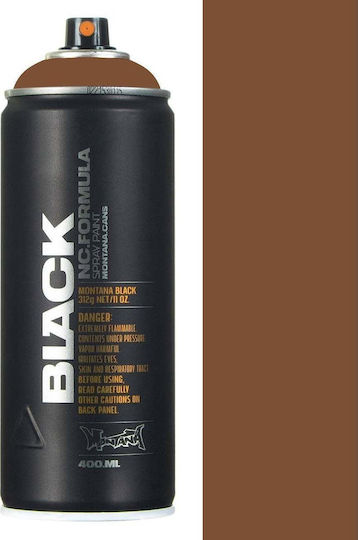 Montana Cans Σπρέι Βαφής BLK με Ματ Εφέ Chocolate 400ml