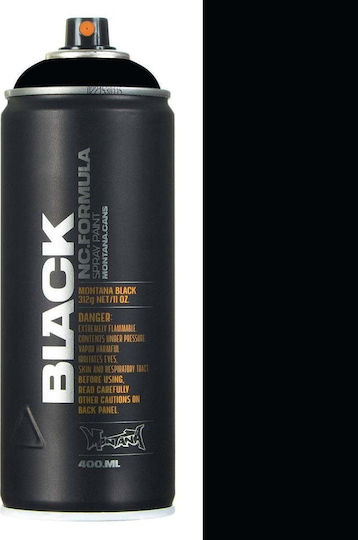 Montana Cans Спрей Боя с Мат Ефект Black 400ml 6 броя