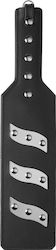 Electrastim ElectraPaddle Leather Electro Spanking Paddle for Electro-stimulation in Black Color