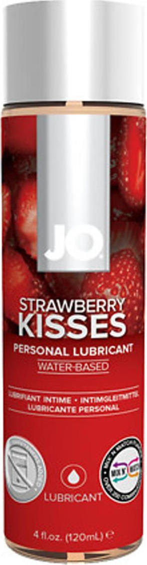 System Jo H2o Personal Lubricant Waterbased Flavored Strawberry Kisses 120ml Skroutzgr