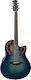 Ovation Semi-Akustik Gitarre Celebrity Elite Exotic Plus Super Shallow Ausschnitt Rot