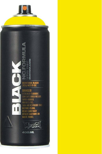 Montana Cans Spray Farbe BLK Infra mit Matt Effekt Gelb 400ml