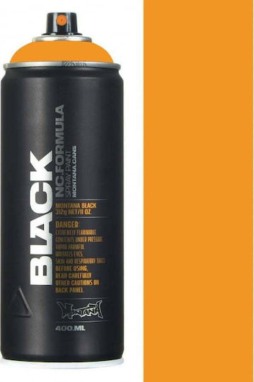 Montana Cans Σπρέι Βαφής BLK Infra με Ματ Εφέ Orange 400ml