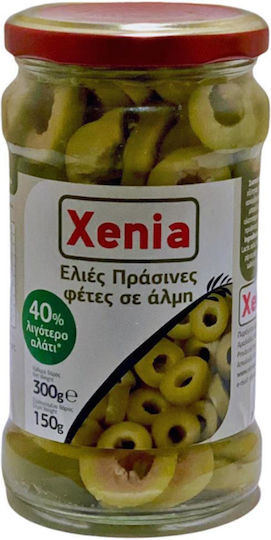 Xenia Pitless Sliced Green Olives 300gr