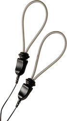 Electrastim ElectraLoops Metallic Adjustable Cock Rings für Elektrostimulation in Schwarz Farbe 2Stück