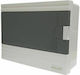 Eurolamp Wall mounted 12-Elements Fuse Box with 1 Row W300xH195xD100mm