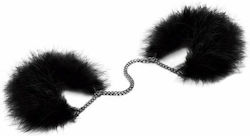 Bijoux Indiscrets Za Za Zu Feather Handcuffs Χειροπέδες σε Μαύρο Χρώμα