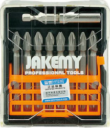 Jakemy Σετ 9 Μύτες Κατσαβιδιού Σταυρός