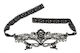 Cottelli Collection Embroidered Eye Mask BDSM Μάσκα σε Μαύρο Χρώμα