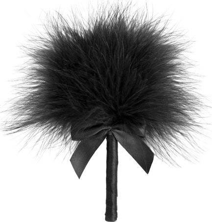 Bijoux Indiscrets Tickle Me Tickler Feather for Tickling in Black Color