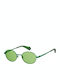 Polaroid Sunglasses with Green Metal Frame and Green Mirror Lens PLD6066/S 1ED/UC