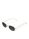 Meller Suku Unisex Sunglasses with Gold Metal Frame and Black Polarized Lens S-GOLDCAR