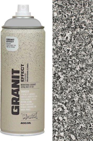 Montana Cans Spray Paint Granite Effect with Matt Effect Grey 400ml