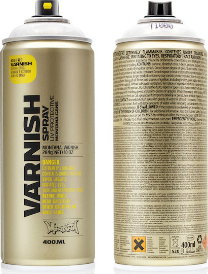 Montana Cans Spray Poloneză Varnish cu Strălucitor Efect Transparent 400ml