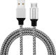 Naxius cbmnx-11 1m Braided USB 2.0 to micro USB Cable Gray (CBM-11)
