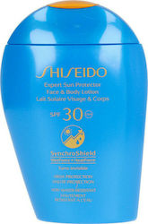 Shiseido Expert Sun Protector Face Wasserfest Sonnenschutz Lotion Für Gesicht und Körper SPF30 150ml