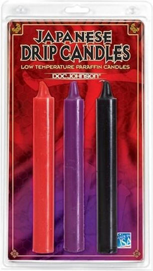 Doc Johnson Japanese Drip Candles Massage Candle 3pcs