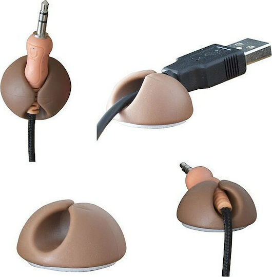 Esperanza EBA101N Cable Clips 6pcs Brown
