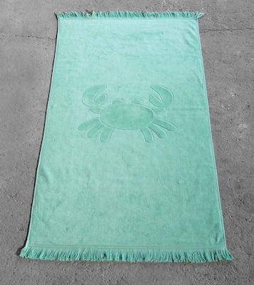 Nima Crab Beach Towel Turquoise 140x70cm 23725