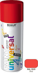 Biodur Sprühfarbe Universal Rot RAL 3020 400ml Biodur Sprühfarbe Universal Rot RAL 3020 400ml