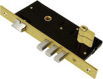 Security Lock Domus TRIAINA 45 brass Security Lock Domus TRIAINA 45 brass. for Wooden Door + Cylinder Simple 65