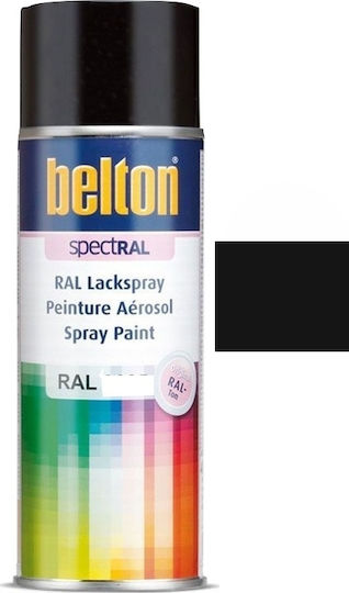 Belton Σπρέι Βαφής SpectRAL με Γυαλιστερό Εφέ Signal Black RAL 9004 400ml