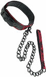 Calexotics Scandal Collar with Leash in Schwarz Farbe