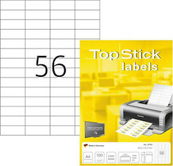 Topstick 5600 Etichete autoadezive A4 Dreptunghiulare 52.5x21.2mm