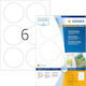 Herma 600 Self-Adhesive Round A4 Labels 85mm