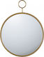 Artekko Wall Mirror with Gold Metallic Frame Diameter 67cm 1pcs