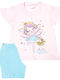 Minerva Set Top & Bottom Kids Summer Cotton Pyjamas Pink