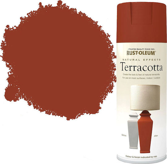 Rust-Oleum Spray Farbe Natural Effects mit Matt Effekt Terrakotta 400ml