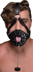 XR Strict Leather Open Mouth Head Harness Φίμωτρο