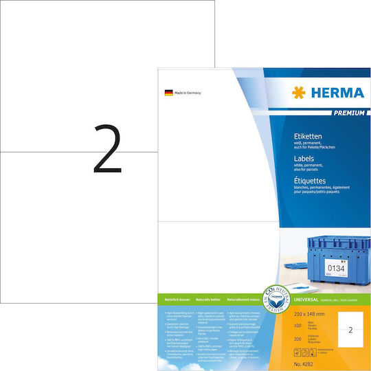 Herma 200 Selbstklebende A4-Etiketten 210x148mm