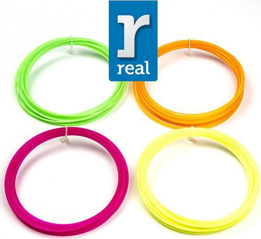 Real Filament Real PLA 3D Printer Filament 1.75mm Fluorescent 0.0035kg