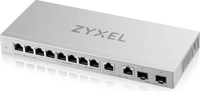 Zyxel XGS1010-12 Unmanaged L2 Switch με 10 Θύρες Gigabit (1Gbps) Ethernet και 2 SFP Θύρες