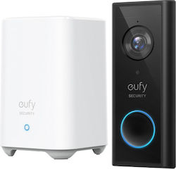 Eufy Video Doorbell Battery Set Ασύρματο Κουδούνι Πόρτας με Κάμερα και Wi-Fi Συμβατό με Alexa
