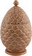 Bordallo Pinheiro Ceramic Sweet Jar Pinecone with Lid Brown 24cm