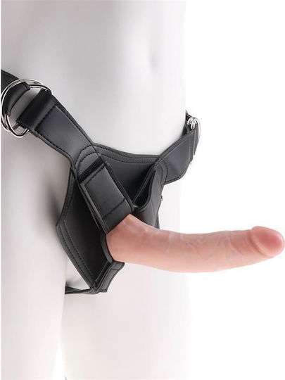 Pipedream King Cock Strap-on Harness Арсенал с Единично Дилдо 18см в Телесен цвят