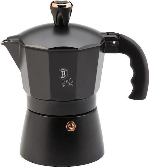 Berlinger Haus Stovetop Espresso Pot for 3Cups Black