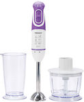 Heinner HB-600 Violet Hand Blender with Stainless Rod 600W Purple