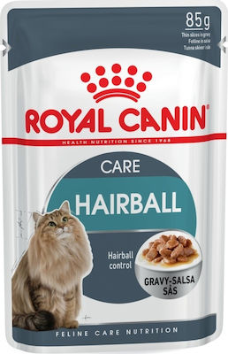 Royal Canin Hairball Nasses Katzenfutter für Katze in Beutel mit Geflügel 6x85gr