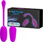 Pretty Love Shock Fun Vibrator Ouă cu Telecomandă BI-014609W Violet