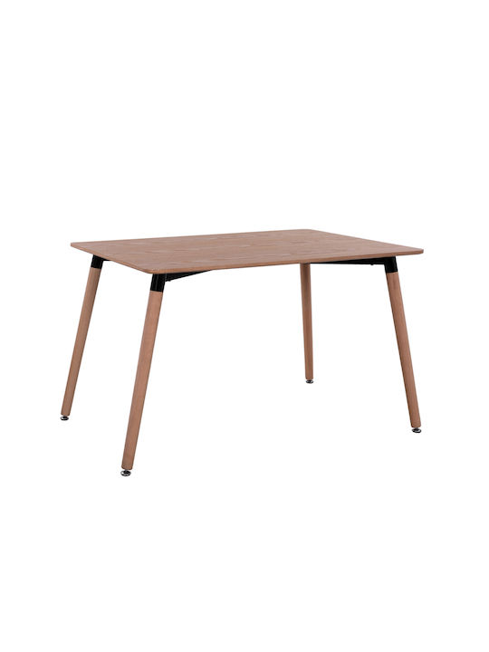 Minimal Table Kitchen Wooden Walnut 120x80x73cm