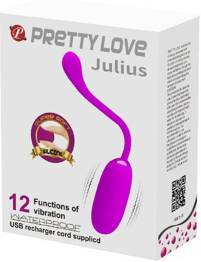 Pretty Love Julius Vibrator Egg 19.6cm Purple