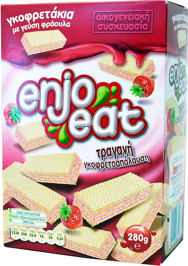 enjoeat Mini Wafer Milk Strawberry 280gr