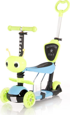 Lorelli Kids Scooter Foldable Smart Plus 3-Wheel with Seat for 3+ Years Green