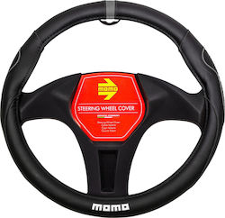 Momo Car Steering Wheel Cover with Diameter 38cm Synthetic Black