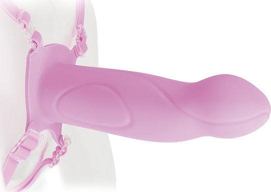 Pipedream Fetish Fantasy Elite Hollow Strap On Арсенал с Единично Дилдо 16.5см в Розов цвят