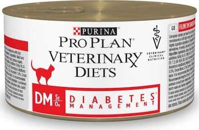 Purina Pro Plan DM Wet Food for Adult Cats for Diabetes In Can with 24pcs 195gr